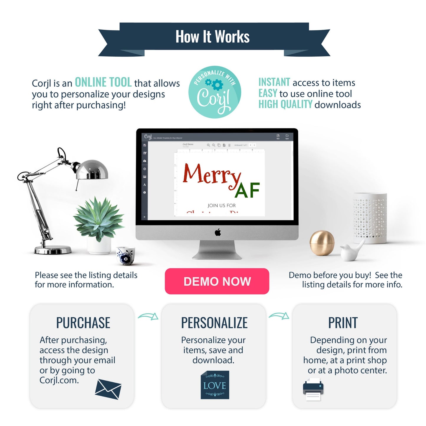 Merry AF Mobile Christmas Party Invitation | Gift Exchange Party Invitation | Editable Invite