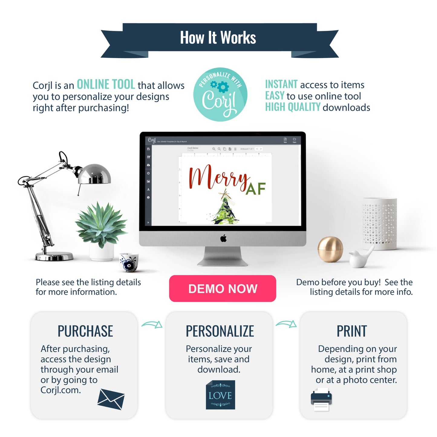 Merry AF Mobile Christmas Tree Invitation | Gift Exchange Party Invitation | Editable Ecard Invite