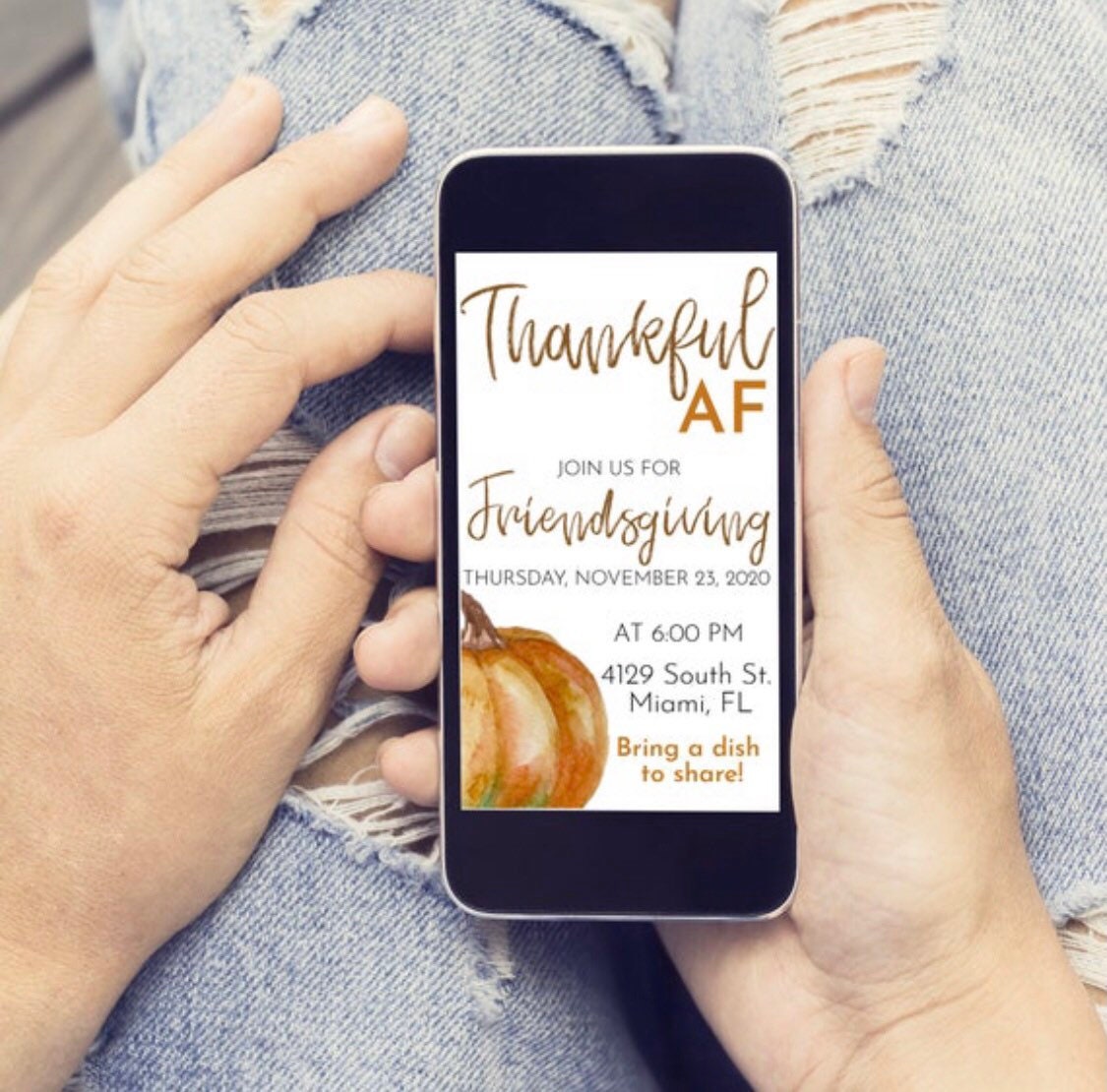 Thanksgiving Dinner Editable Decor Bundle | Thankful AF Friendsgiving Prints | Friends Potluck