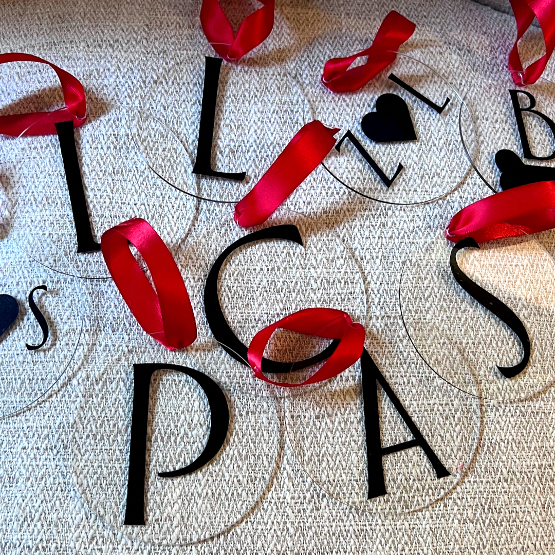 Custom 4” Flat Acrylic Round Ornament