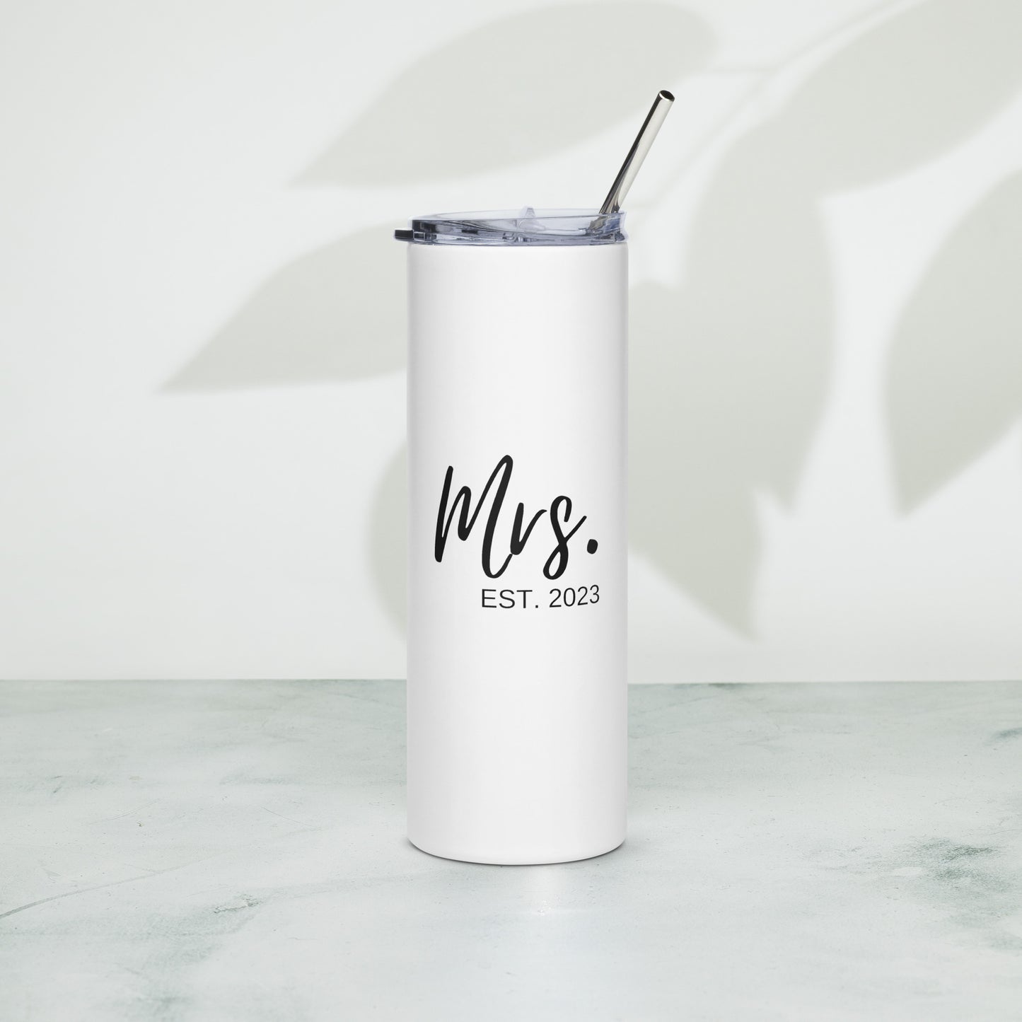 2023 Bride | Engagement Gift | Bachelorette Party | Stainless steel tumbler with straw