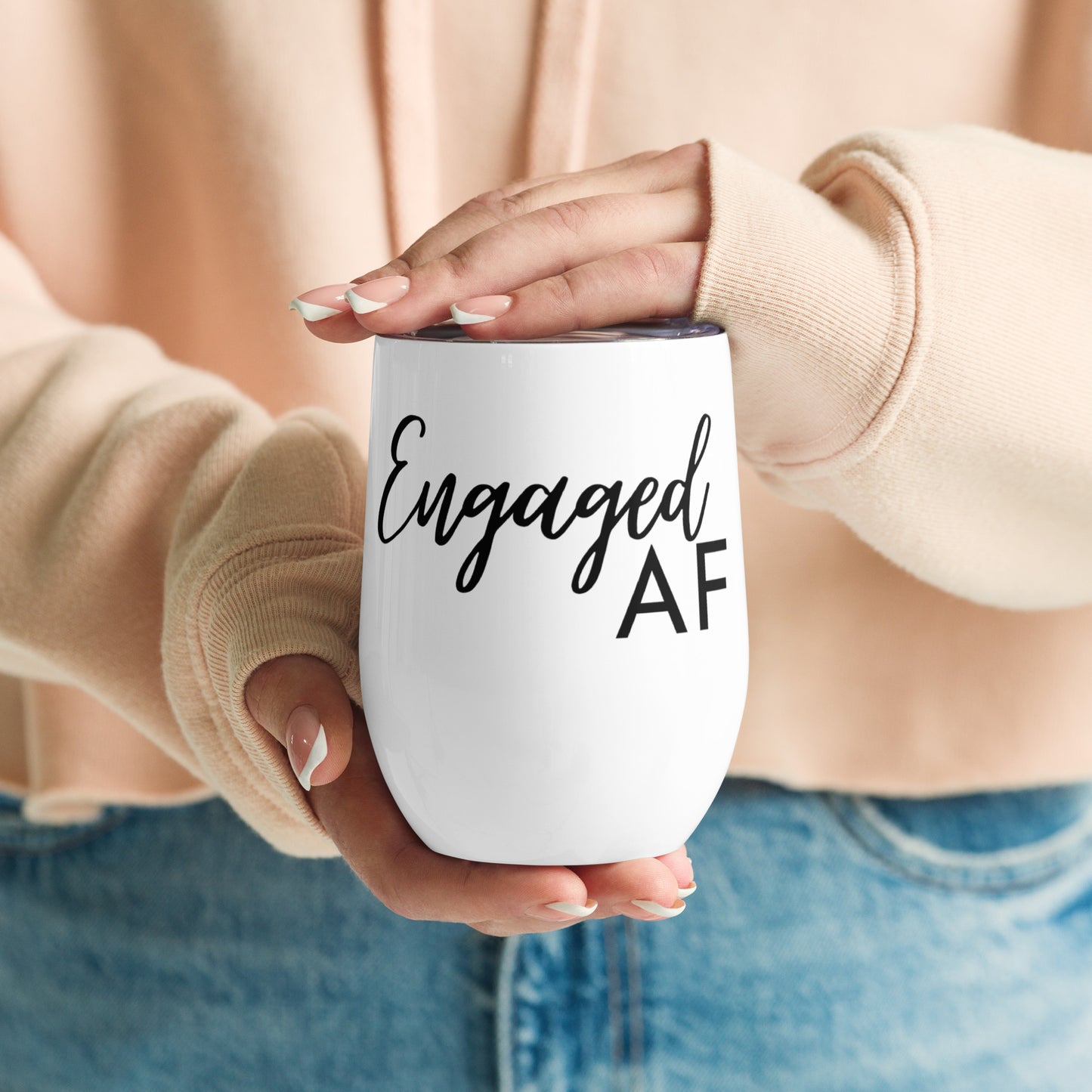 Engaged AF | 2023 Bride | Bachelorette Party Gift Idea| Wine tumbler