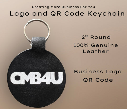 Logo and QR Code Keychain