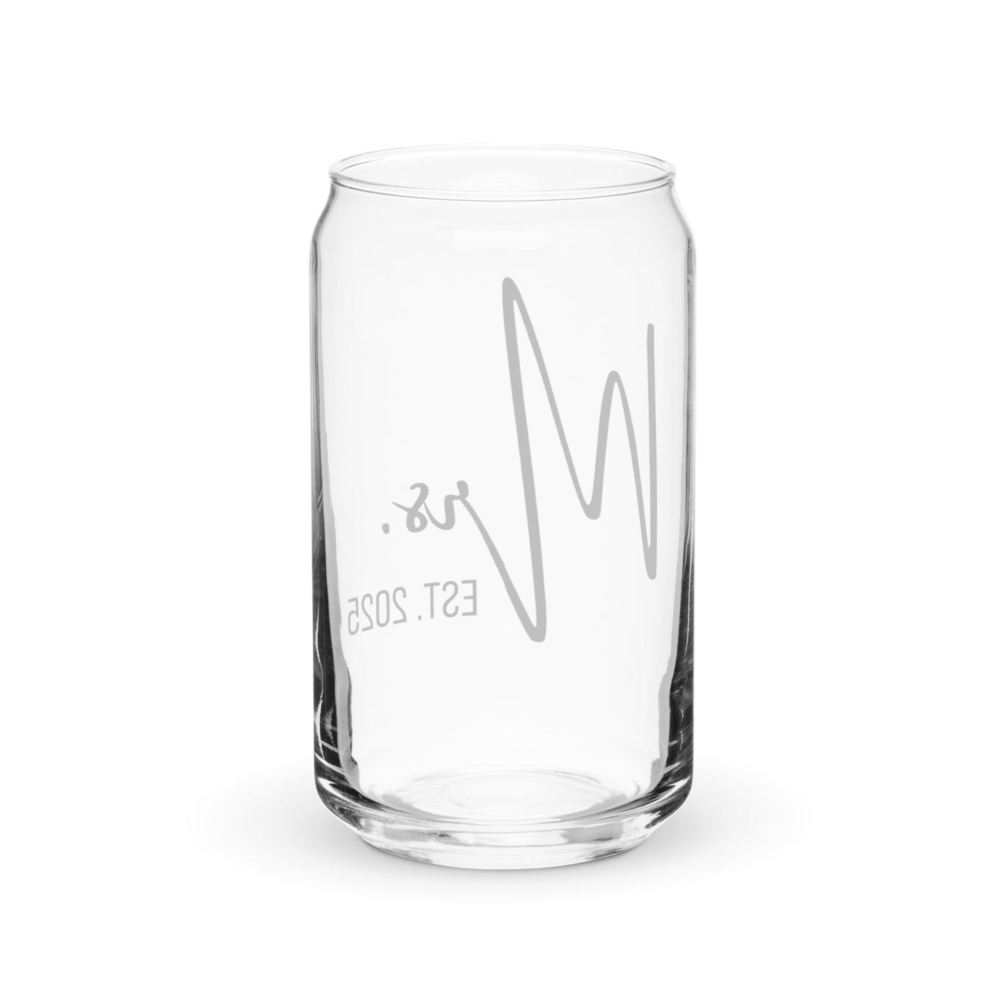 Mrs. est 2025 Can-shaped glass