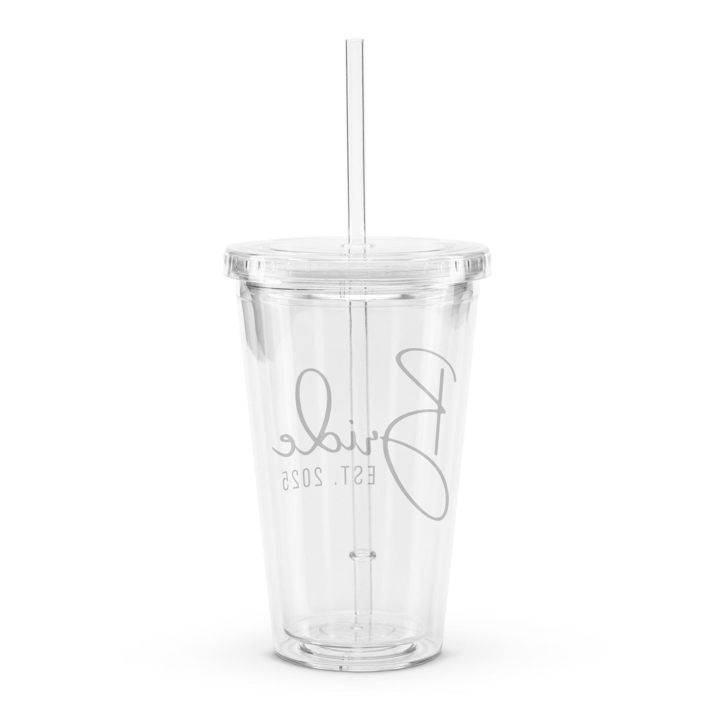 Bride 2025 Clear plastic tumbler