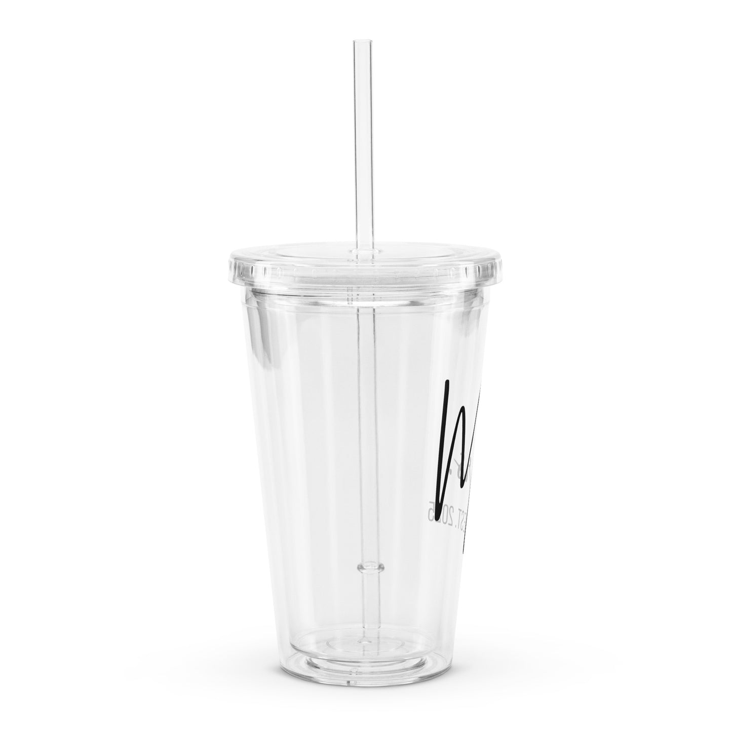 Mrs. est 2025 Clear plastic tumbler