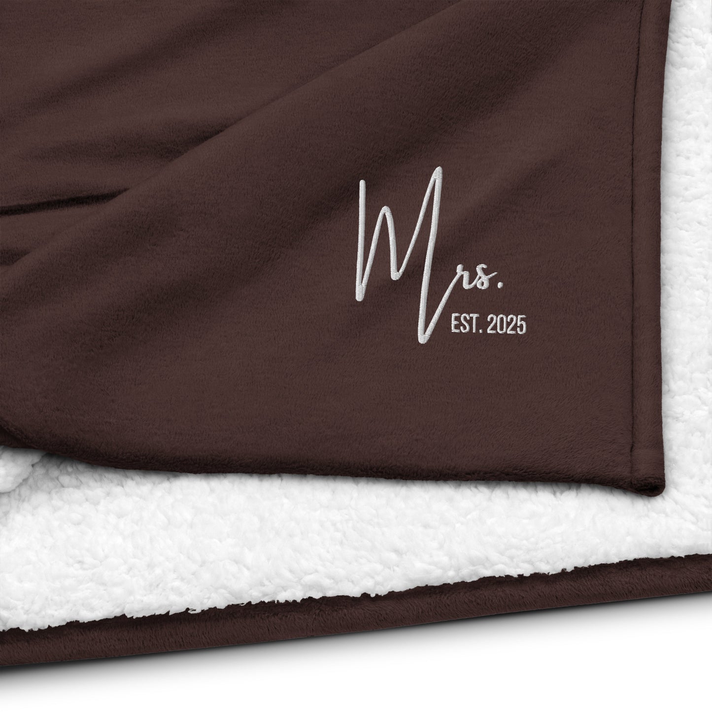 Mrs. est 2025 Premium sherpa blanket