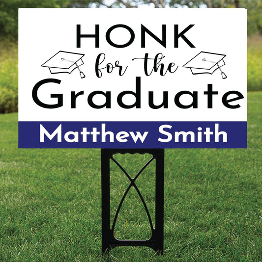 Congrats Graduate | Graduation Party Lawn Sign | Congrats High School and College Grads Front Yard Sign