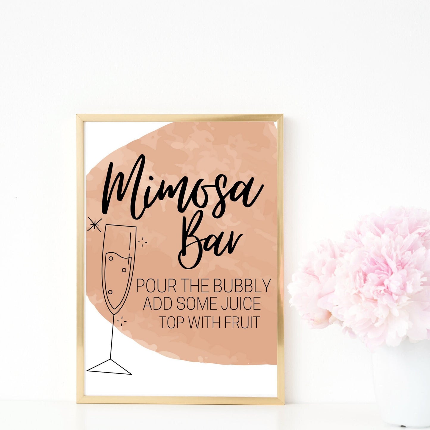 Mimosa Bar Sign | Bachelorette Party Sign | Drinking Signage
