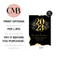 New Years Eve Party Invitation | Welcoming 2023 | Black and Gold Fireworks | Editable Invitation