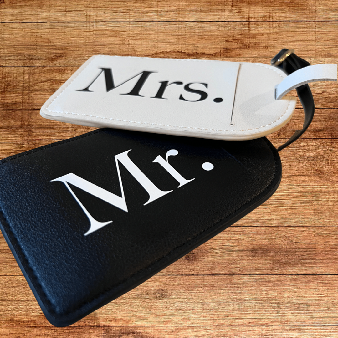 Mr. and Mrs. Luggage Tags (set of 2)