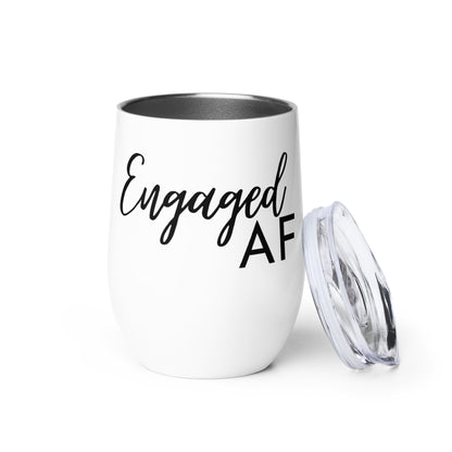 Engaged AF | 2023 Bride | Bachelorette Party Gift Idea| Wine tumbler